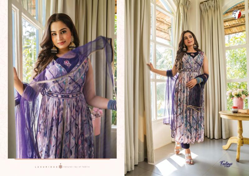Anju fabrics feelings wholesale kurti